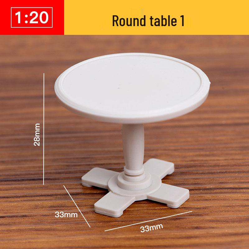 1:20 Scale 3D Miniature Architectural Model: Floor Plan Scene with ABS Furniture