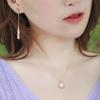1Pair Super Sparkling Diamond Droplet Shaped Long Earrings, High-End Alloy Earrings, Slimming Face Earrings With A Slimming Temperament