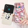 Für Realme 5 Pro Hülle Niedliche Panda-Blumen-Abdeckungen Weiche Silikonhüllen Für Realme 5 Realme5 Pro Stoßfeste Rückseite Fundas