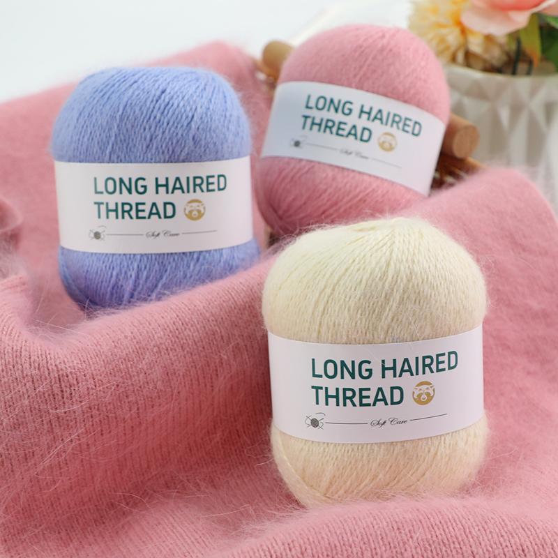 The Factory Directly Supplies Long Hair Mink Yarn fox Fur Ball Knitting Crochet DIY Manual Knitting Wool