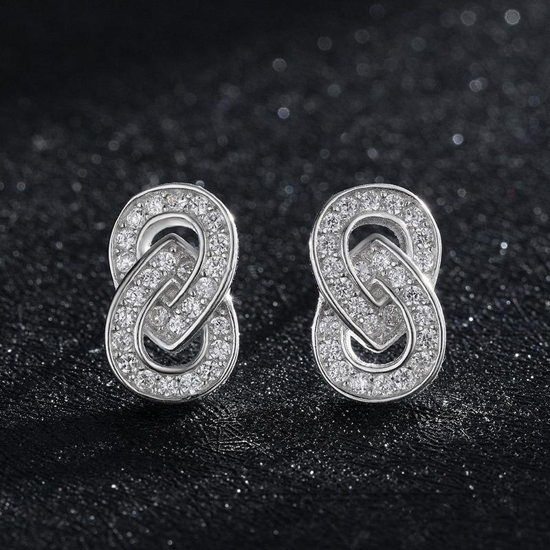 Tancise 925 Sterling Silver Zircon Earrings Drop Earrings For Women Wedding Party Gifts