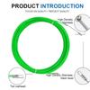 Green Color Cable Push Puller 4MM Diameter Duct Snake Rodder  Wall Wire Threading