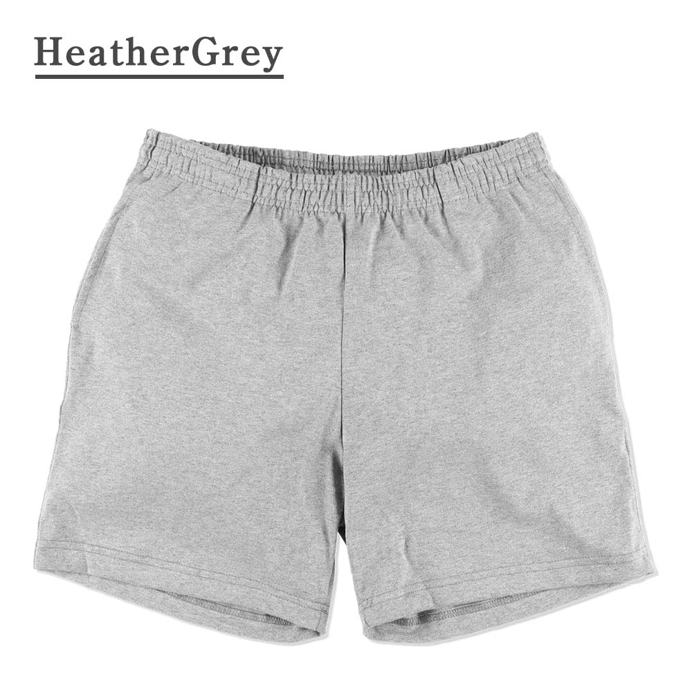 Angeles 1241GD Heavy Jersey Mid Short Pants Unisex Shorts Half Pants Jersey Shorts HeatherGrey [Los Apparel] 8.5oz Men's Women's M-USA [Used]