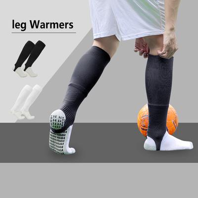 1Pair  Soft Breathable Football Soccer Shin Guard Sleeves Covers - Protective Shin Socks For Sports And Outdoor Activities