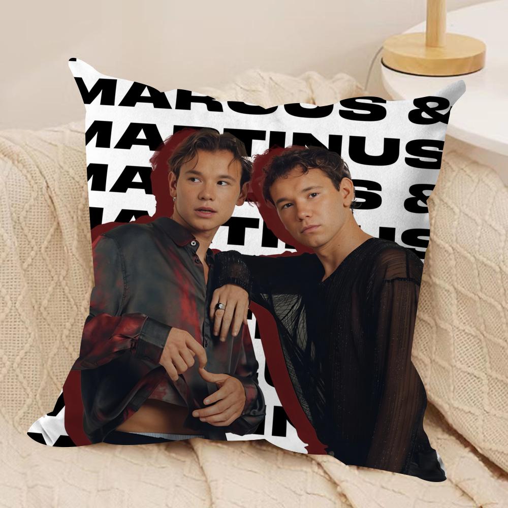 MMarcus and MMartinus Cushion Cover Soft Plush Throw Pillow Cover  DoubleSided Printed Cushion Case  Cozy Sofa  Home Decor