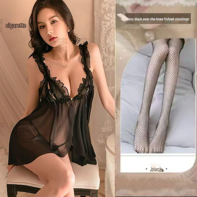 2025 Flirty Plus Size Lingerie: Small Bust Nightgown for Pure Desire