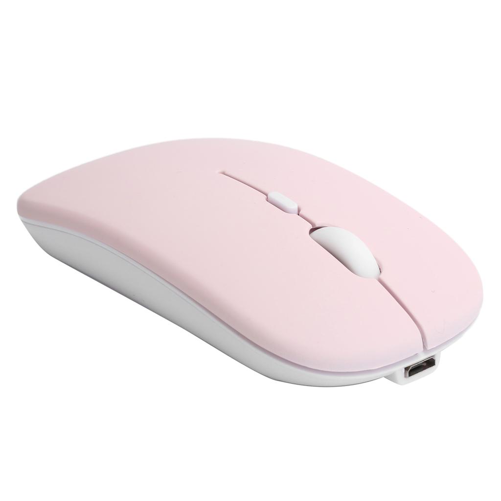 Mouse Pink Wireless Bluetooth 5.0 2‑Mode Silent Laptop Computer Accessories 2.4GHZ