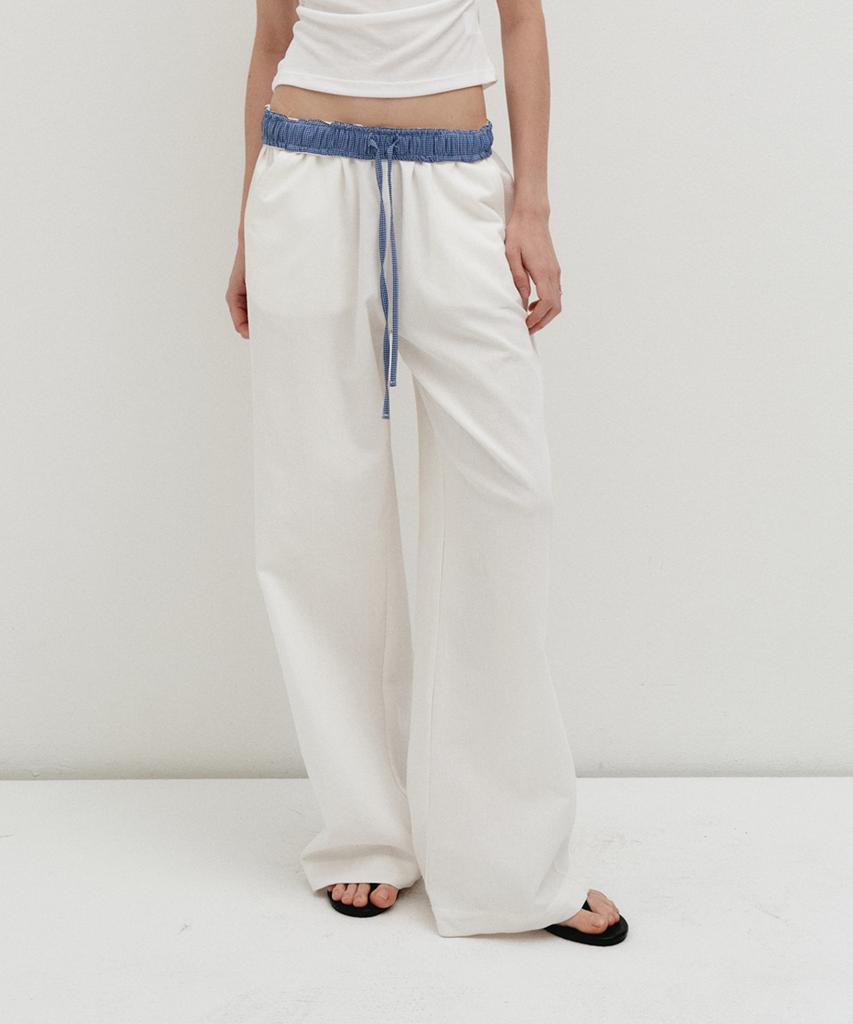 Sopeulleo Nova Two-Way Cotton Banding Pants_Ivory
