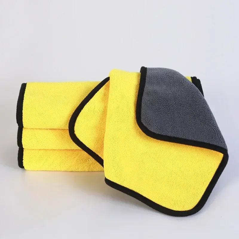 1-5PC Car Wash Microfiber Towel Cleaning Drying Cloth Soft for Car Care Cleaning Detailing Towels Washing Towel Auto Accessories