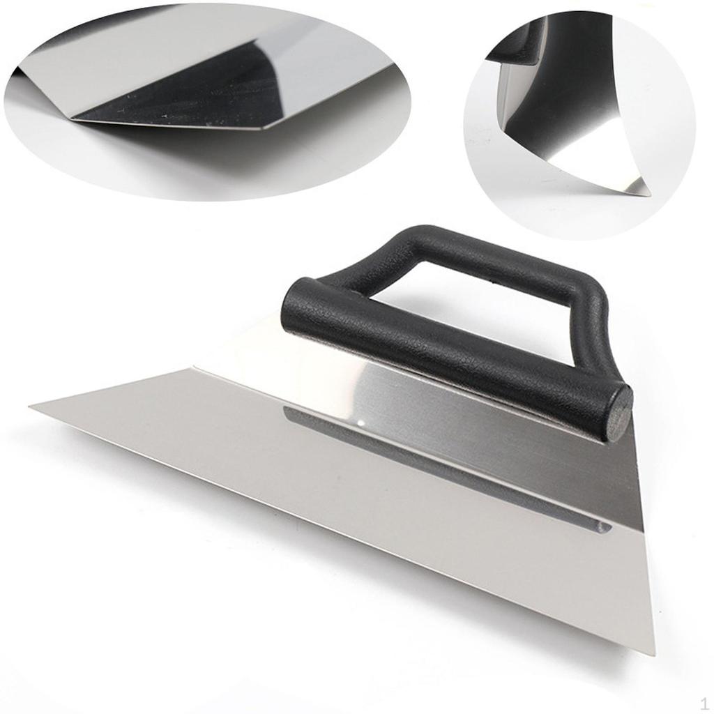 Car Tint Squeegee Comfortable Grip Flexible Stainless Steel Curved Easy To Use Convenient Film Scrap