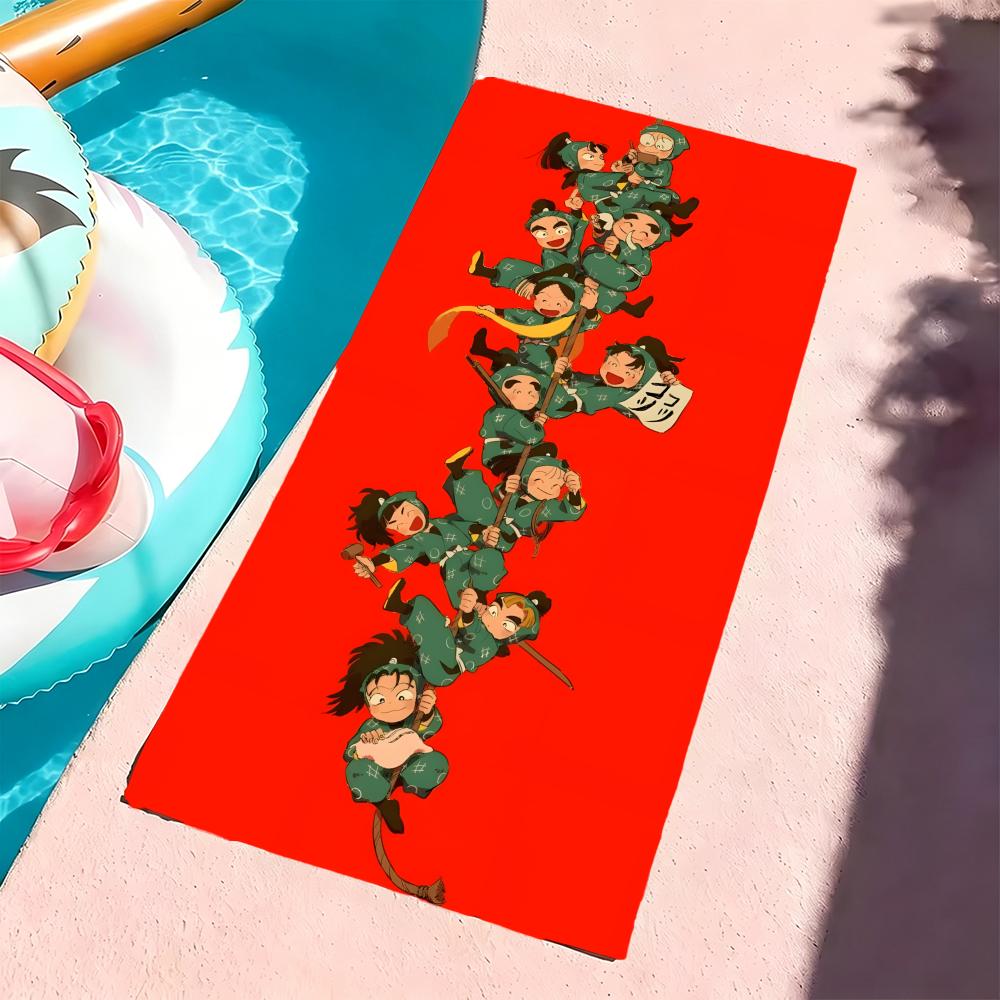 N-Nintama Rantaro-S Towel Microfiber Beach Towel, Quick-Dry, Sand-Free, Ultra-Fine Fiber, Super Soft.