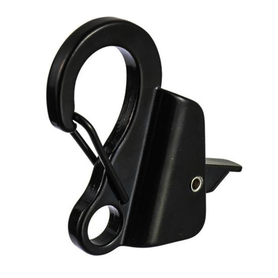 Stainless Steel Sliding Rope Hook Heavy Duty Pontoon Boat Fender Clamps Quick Release Adjustable Docking Clip for 3/8"-5/8" Rope