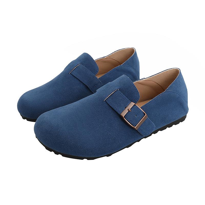 Flache einpedalige Damenschuhe für Sommer und Herbst, neue Doudou-Schuhe, Schwangere tragen zwei hässlich-süße