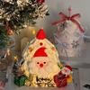 2024 Santa Claus Soft Glue Christmas Tree Ornaments Gift Box Decor