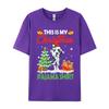 Cute This Is My Christmas Dane Dog Xmas Tshirt Funny T Shirts Hip Hop Printed Cotton Male T Shirt Printed On