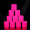 20Pc Luminous Valve Caps Fluorescent Night Glowing Decor Car Motorcycle Bicycle Wheel Hub Valve Stem Cap Styling Car Accessories Valve Stems 1