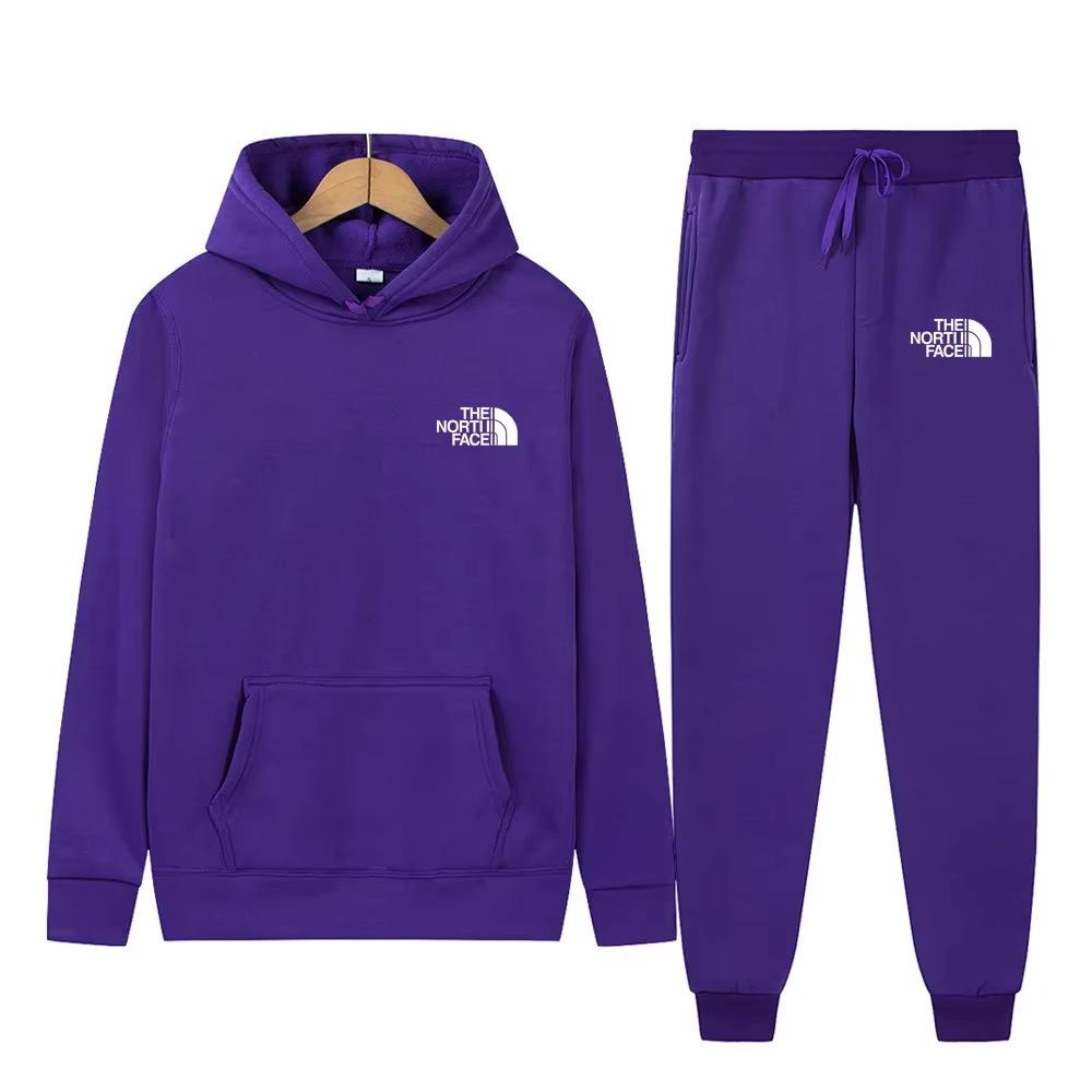 Men's Casual Sportswear Set - Trendy Letter Print Hoodie Pullover
