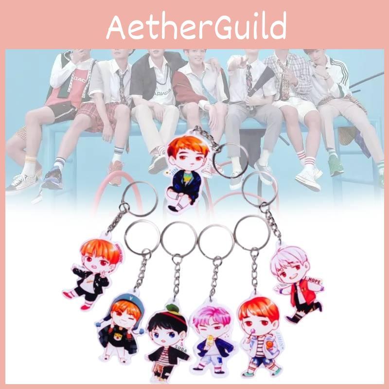 Ideal Gift Choice Bts Bangtan Boys Acrylic Key Ring Keychain Showcasing Jung Kook Jimin Jin V Suga Jhope