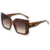 Summer New Square Large Frame Sunglasses Fashion Color Blocked for Men Women Outdoor Travel Driving Sunshade Glasses