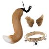 3 Pieces Cat Ear and Tail for Women Girls Cute Halloween Costume Accessories Stage Performance