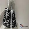 Ribbon Lace Eco Bag/Flower Pattern Bag/Tote Bag