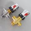 Hot and Cold Control Brass Thermostatic Valve Solid Brass Temperature Control Valve  Shower System