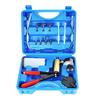 2-in-1 Brake Bleeder Kit with Handheld Vacuum Pump Tester, Clutch Bleeder Tool with Adapter, Pressure Gauge, Portable Case for Automotive Brake Bleedi