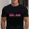 Men T-Shirt Girl Dad Letter Print Motorcycle Tshirt Moto Cotton O-neck Short Sleeve Hip Hop Str