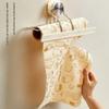 Suction-Mounted Paper Towel Dispenser, ABS and Metal Roll Rack for Horizontal Placement on a Wall or Cabinet Base