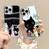 CUTE Kutusita N-nyanko Phone Case For IPhone 17 Air 16 15 14 13 12 11 Pro Pro Max Plus Transparent Soft Cover