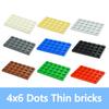 20PCS DIY Building Blocks 4*6 Dots Thin Figures Bricks 4x6 Dots Educational Creative Size Compatible With 3032 Toys for Children
