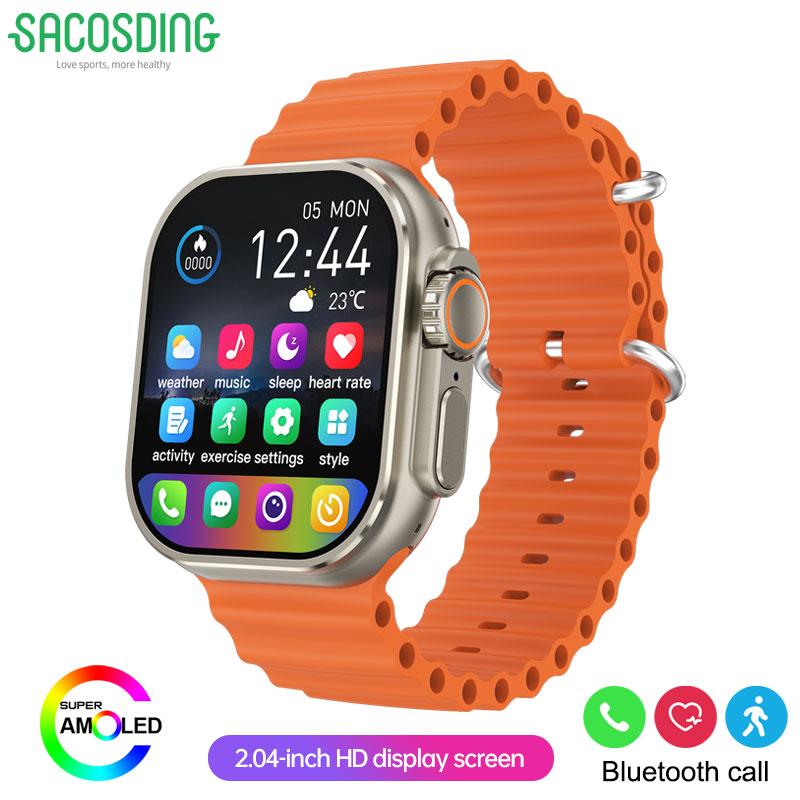 2025 NOVÉ IW9 PRO Chytré hodinky Muži Ženy 2,04 palcový HD AMOLED GPS Trajektorie NFC BT Hovor Měření srdeční frekvence Spánek Zdraví Monitorování Chytré hodinky Dárek