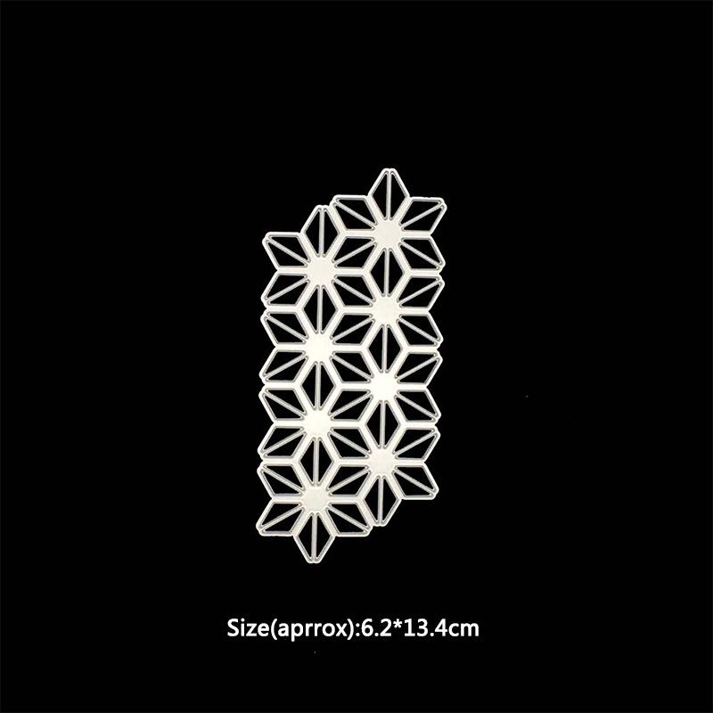 

Штампы для резки металла Геометрический цветочный узор Бумага для скрапбукинга Ремесло для открыток Ручная работа Дырокол для тиснения Художественный штамп серебряный