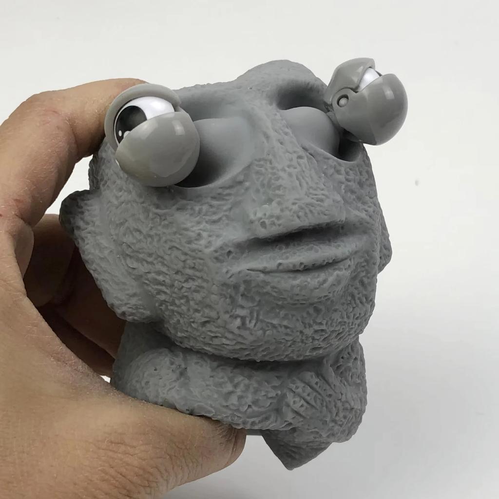 1/2PCS Easter Squeezing Blowout Rock Man Fidget Toy Squeezing Slow Rebound Soft Statue Toy Relieves Stress Office Decor Items