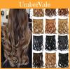 Extensiones de Cabello Sintético Largas Onduladas de Lujo para Mujer 45 cm Para una Elegancia sin Esfuerzo