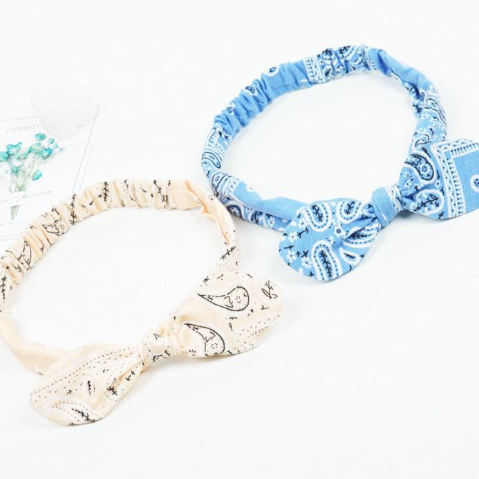 Ethnic Style Knotted Rabbit Ears Elastic Sport Headband