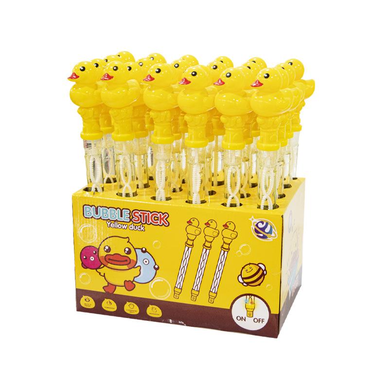 Yellow Duck Bubble Stick Machine - Children's Toy for Bubbles