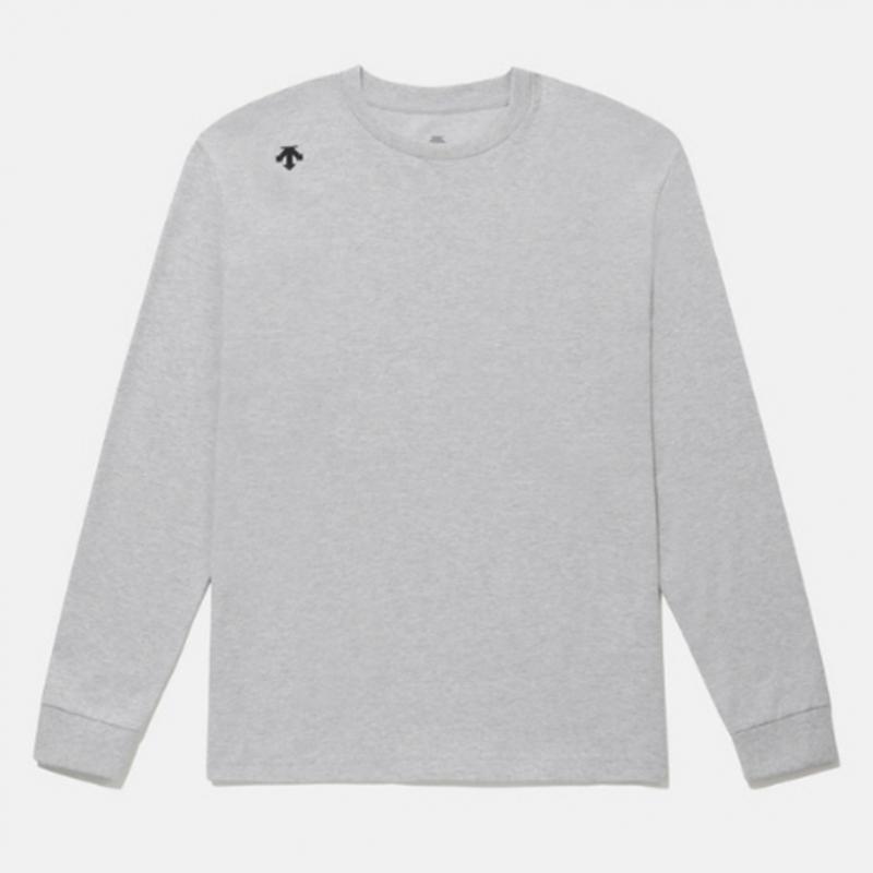 DescenT OverfiT Bawełniana Koszulka z Długim Rękawem B1 sq123uTl12 Czarny Mglisty Błękit