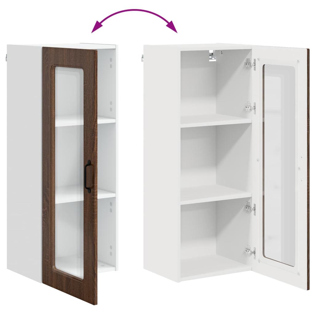 Dishwasher Front Kalmar Brown Oak Effect 40 X 31 X 100 Cm