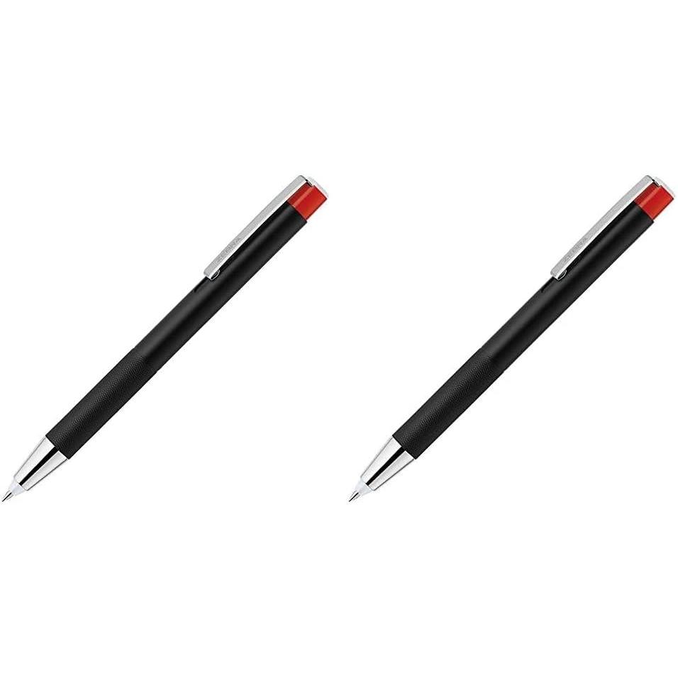 Zebra Light-Up Oil-Based Ballpoint Pen Lightlight 0.7mm Red LED Black P-BA96-RL-BK