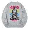 KAN6312 Kmg0065 Graffiti Fleece-Lined Sweatshirt - Gray