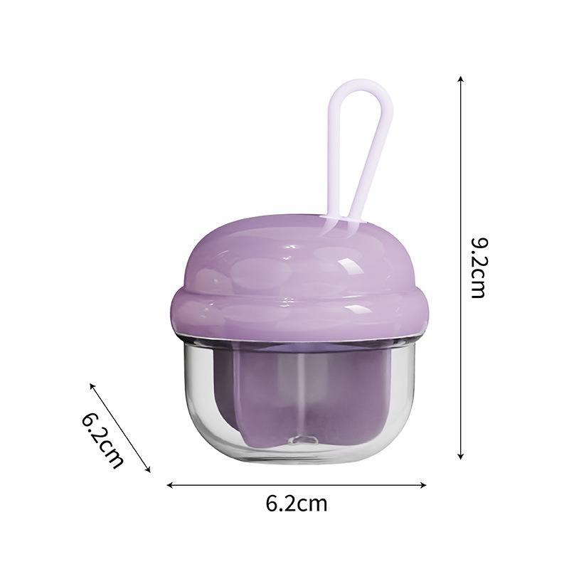 Compact 4-Grid Transparent Pill Box for Outdoor Travel