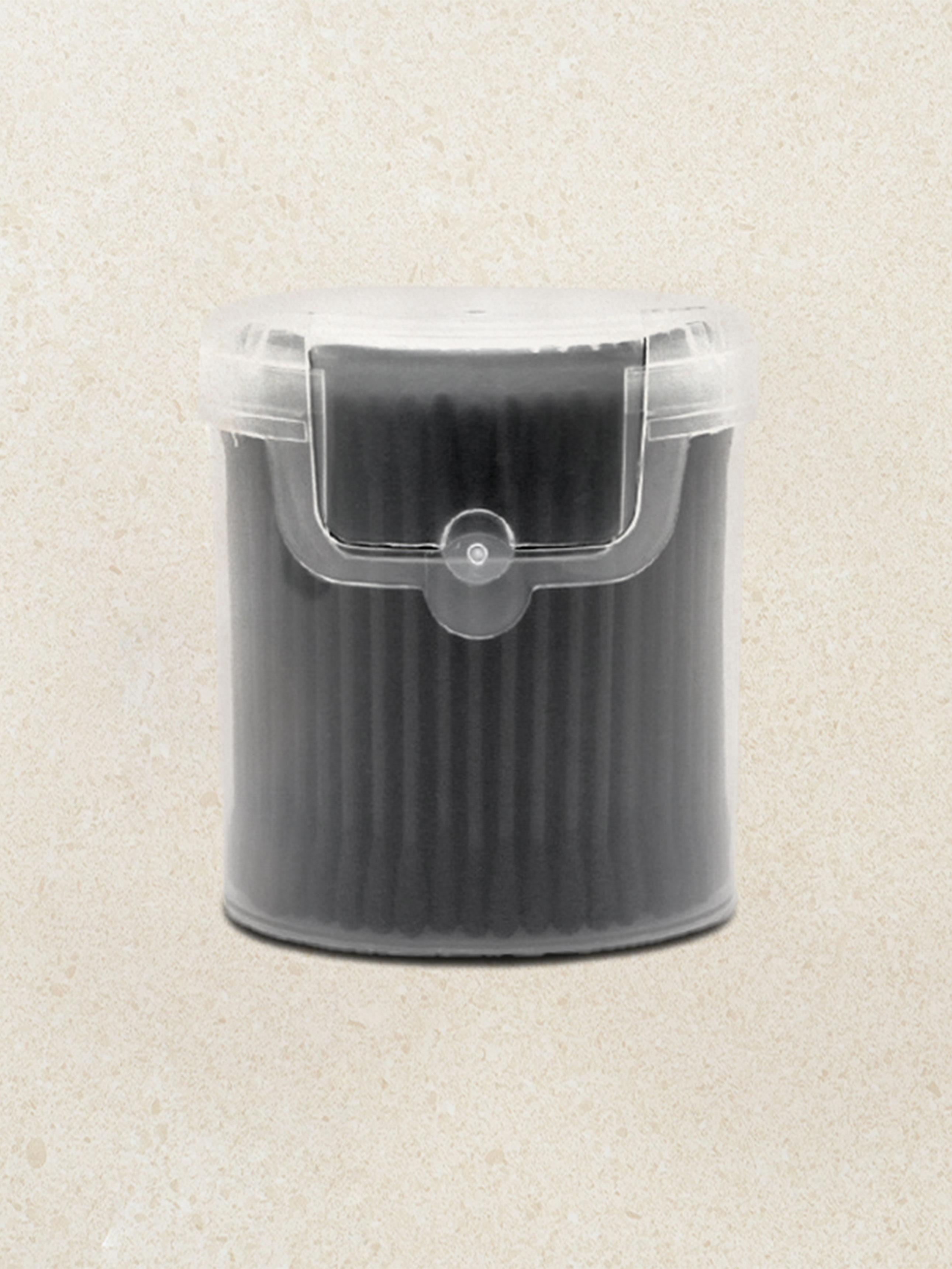 

Черные ватные палочки из бумажно-хлопкового материала, 200 шт., в футляре с дозатором One-Touch 1ea