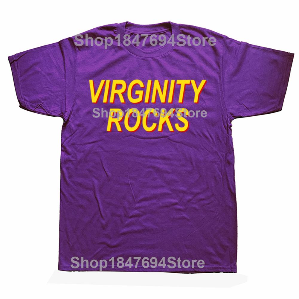

Funny Virginity Rocks Tshirt Men Women Oversized Tshirts Havent Lost My Virginity Because I Never Lose Meme Graphic T Shirt 4XL