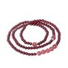 Stylish Women's Red Beaded Bracelet with Pomegranate and Strawberry Crystal Design