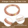 PATIKIL 99.9% Soft Copper Wire for Gardening, 8 Gauge/3.2 mm Diameter 21 Feet/6.3 m 1 Pound Spool Pure Bare Copper Wire for Jewelry Making Beading
