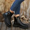 Women's Casual Side Zipper Boots - Flattering Versatile Boots for Fall and Winter