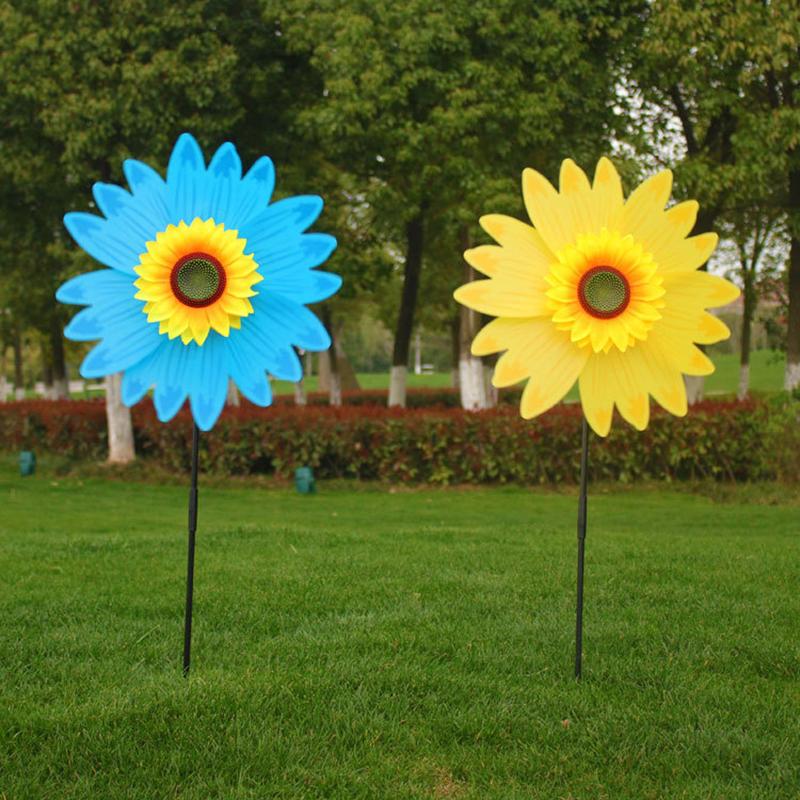 36Cm Sunflower Windmill Toys For Children Turntable Classic Outdoor Sports Toy