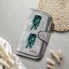 Astronaut Print Long Purse Forever Casual Fashion Travel Card Holder Zipper Wallet 