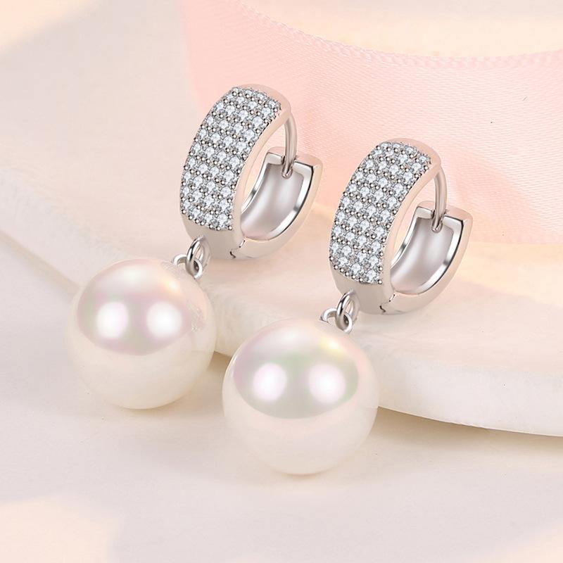 925 Sterling Silver Claws Stud Earrings with Crystal AAA CZ Stone Modern Design Fashion Versatile Accessories Women Jewelry